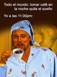 beber café por la noche