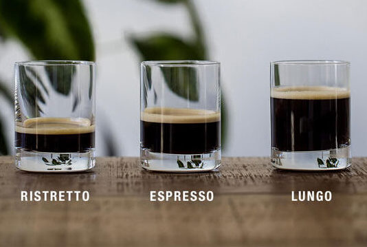 ristreto café, tipos de café